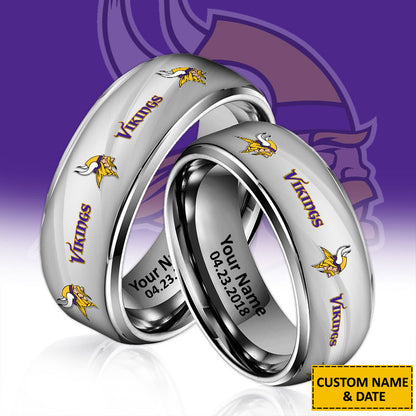 NFL New Style Ring All Team Personalized Name And Date Gift For Fans