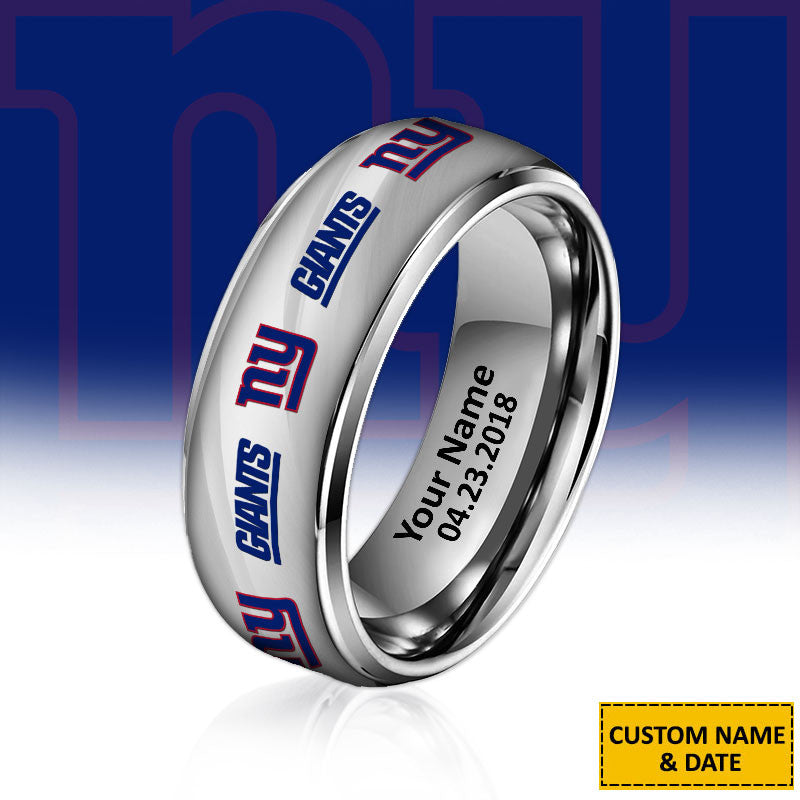 NFL New Style Ring All Team Personalized Name And Date Gift For Fans
