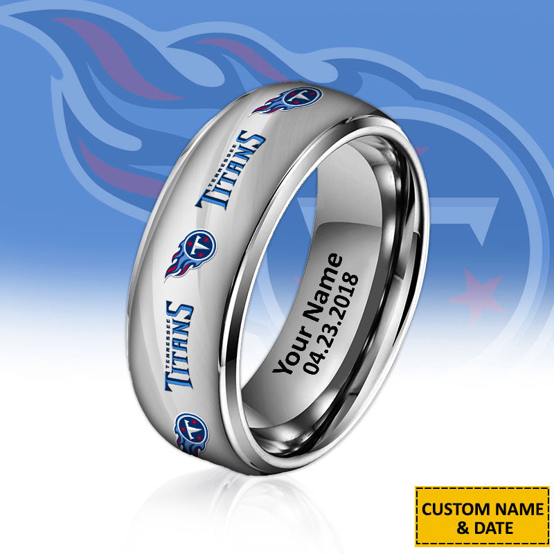 NFL New Style Ring All Team Personalized Name And Date Gift For Fans