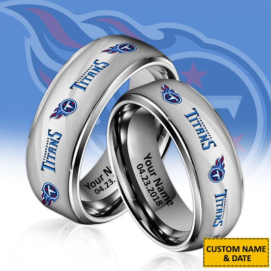 NFL New Style Ring All Team Personalized Name And Date Gift For Fans