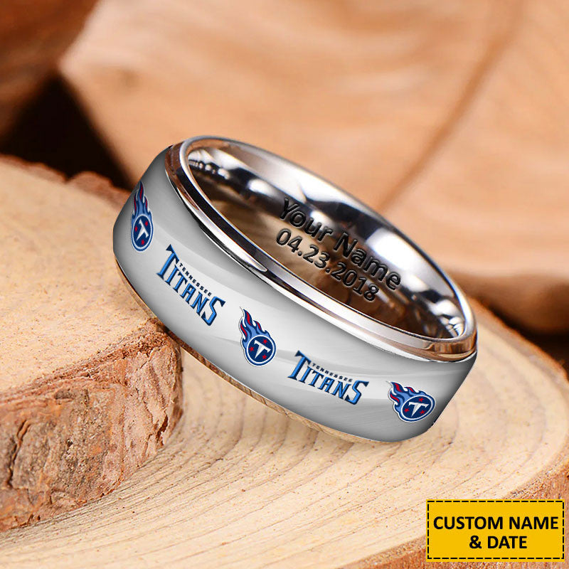 NFL New Style Ring All Team Personalized Name And Date Gift For Fans