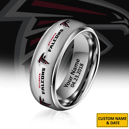 NFL New Style Ring All Team Personalized Name And Date Gift For Fans