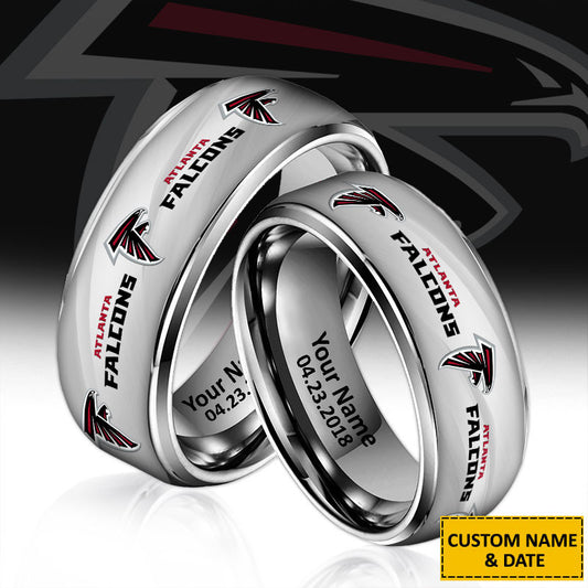 NFL New Style Ring All Team Personalized Name And Date Gift For Fans
