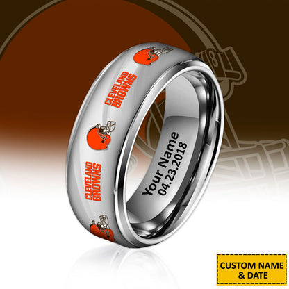 NFL New Style Ring All Team Personalized Name And Date Gift For Fans
