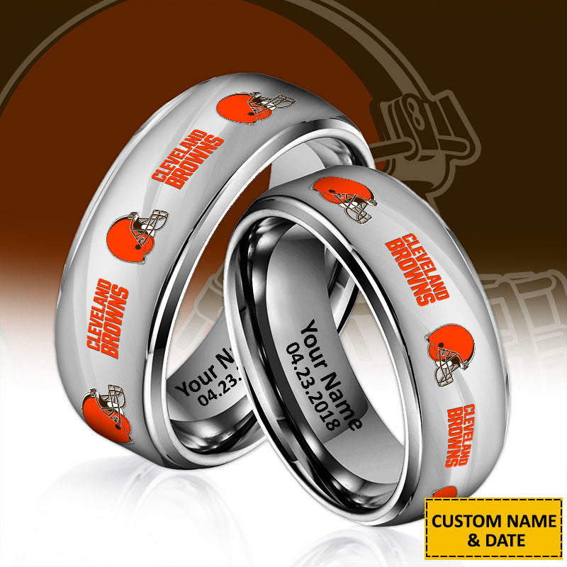 NFL New Style Ring All Team Personalized Name And Date Gift For Fans