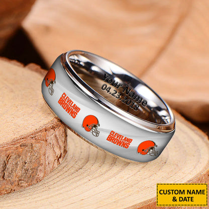 NFL New Style Ring All Team Personalized Name And Date Gift For Fans