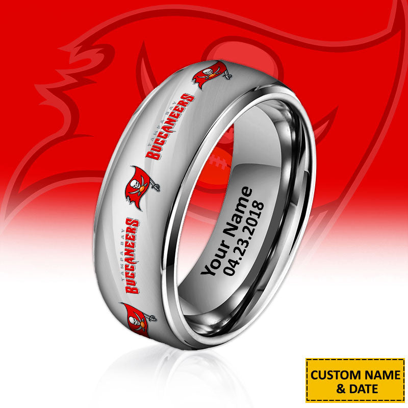 NFL New Style Ring All Team Personalized Name And Date Gift For Fans