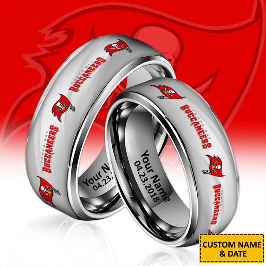 NFL New Style Ring All Team Personalized Name And Date Gift For Fans