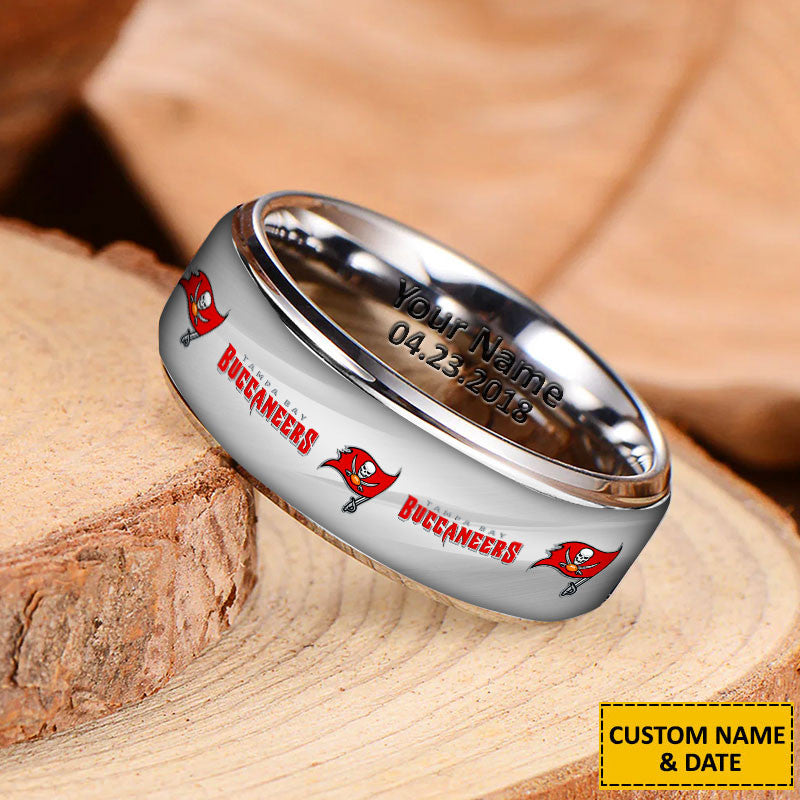 NFL New Style Ring All Team Personalized Name And Date Gift For Fans