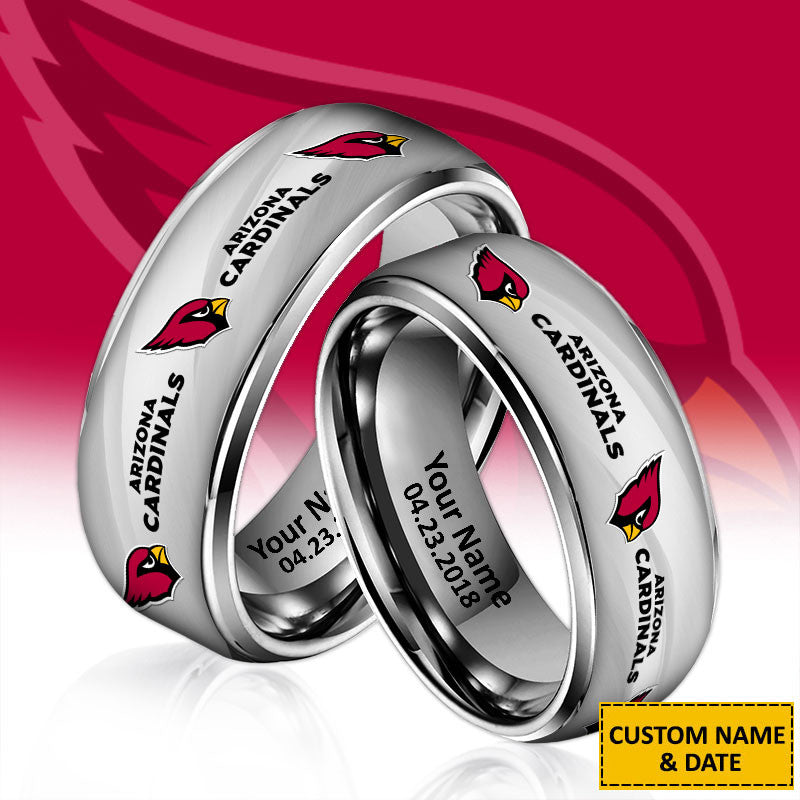 NFL New Style Ring All Team Personalized Name And Date Gift For Fans