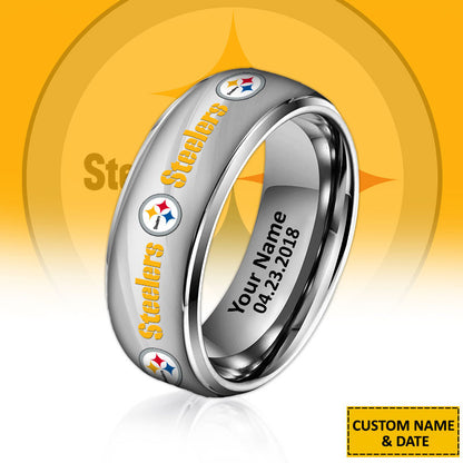NFL New Style Ring All Team Personalized Name And Date Gift For Fans