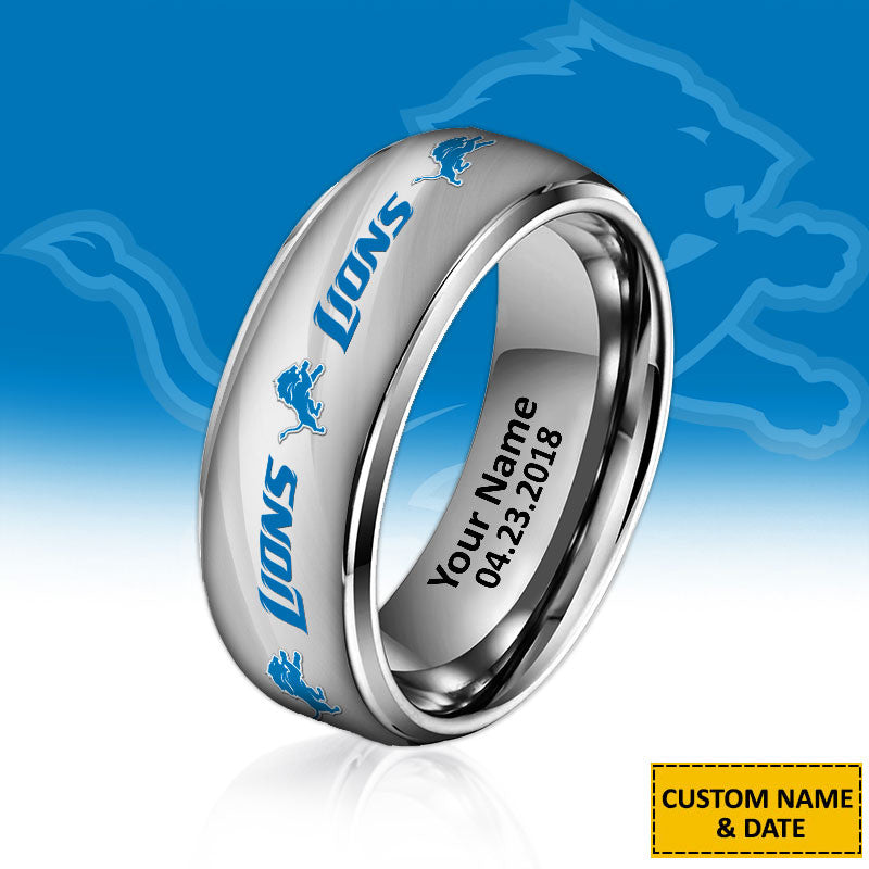 NFL New Style Ring All Team Personalized Name And Date Gift For Fans