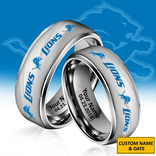 NFL New Style Ring All Team Personalized Name And Date Gift For Fans