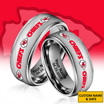 NFL New Style Ring All Team Personalized Name And Date Gift For Fans