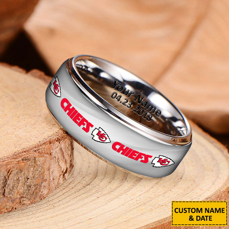 NFL New Style Ring All Team Personalized Name And Date Gift For Fans