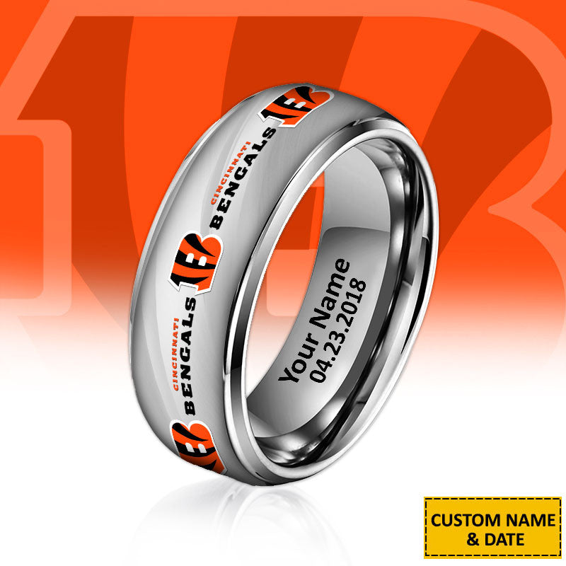 NFL New Style Ring All Team Personalized Name And Date Gift For Fans