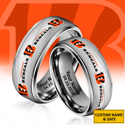 NFL New Style Ring All Team Personalized Name And Date Gift For Fans