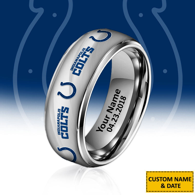 NFL New Style Ring All Team Personalized Name And Date Gift For Fans