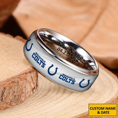 NFL New Style Ring All Team Personalized Name And Date Gift For Fans