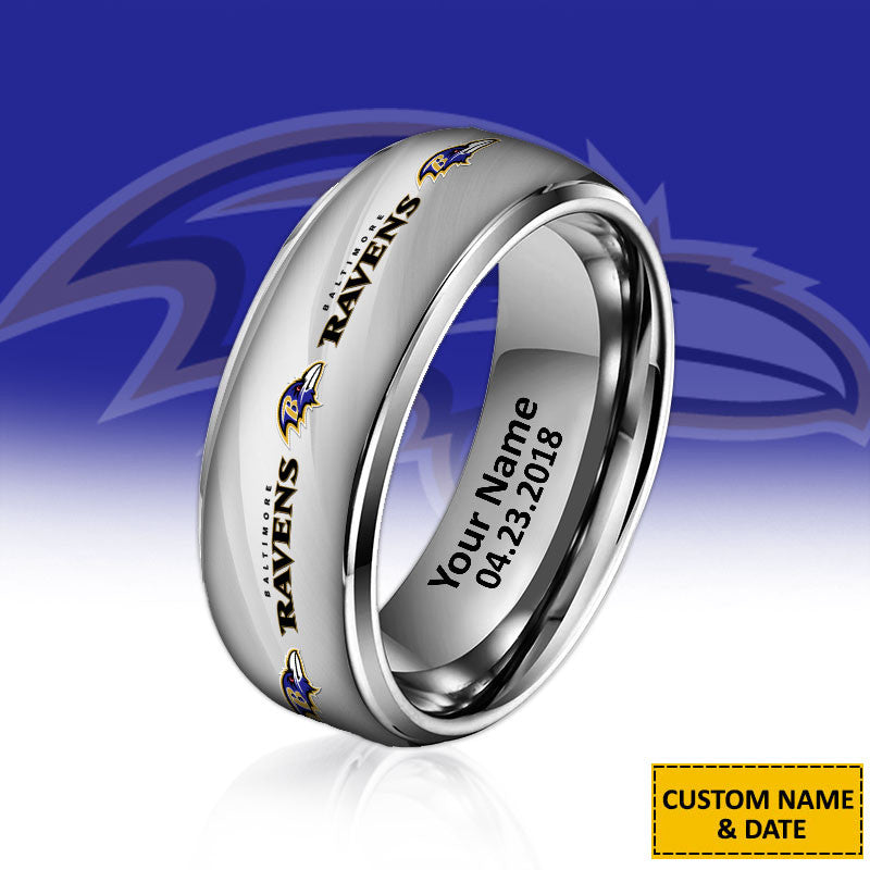 NFL New Style Ring All Team Personalized Name And Date Gift For Fans