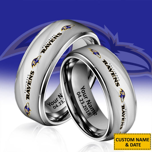 NFL New Style Ring All Team Personalized Name And Date Gift For Fans