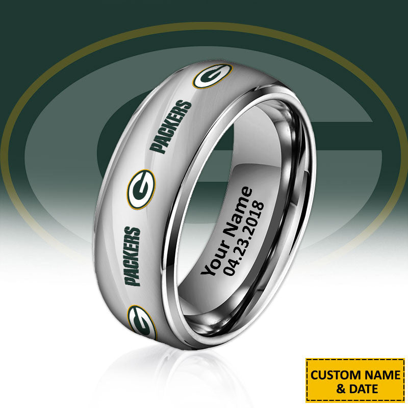 NFL New Style Ring All Team Personalized Name And Date Gift For Fans