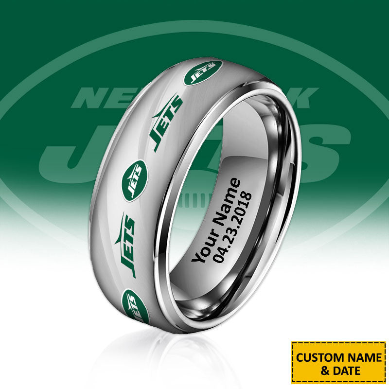 NFL New Style Ring All Team Personalized Name And Date Gift For Fans