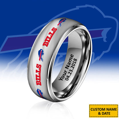 NFL New Style Ring All Team Personalized Name And Date Gift For Fans