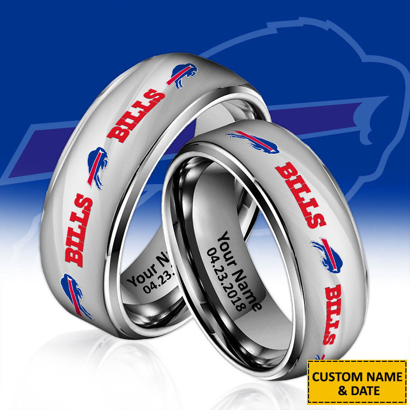 NFL New Style Ring All Team Personalized Name And Date Gift For Fans
