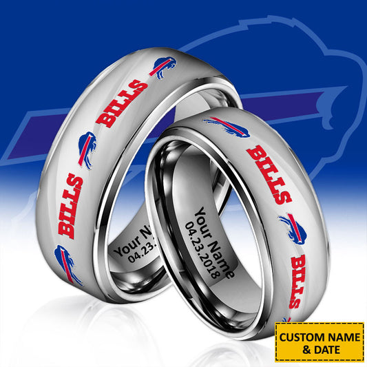 NFL New Style Ring All Team Personalized Name And Date Gift For Fans