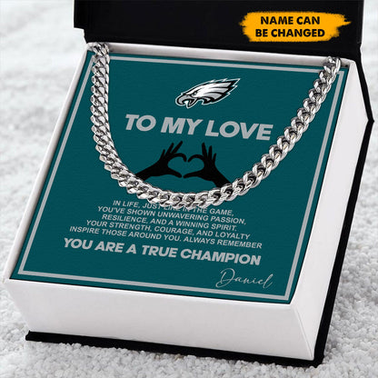 NFL Men Necklace Full Luxury Box Gifts Custom Any Name Gift For Fans