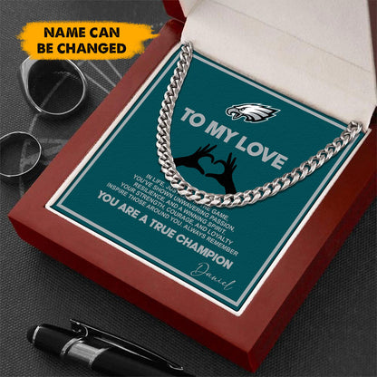 NFL Men Necklace Full Luxury Box Gifts Custom Any Name Gift For Fans