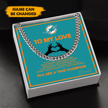 NFL Men Necklace Full Luxury Box Gifts Custom Any Name Gift For Fans