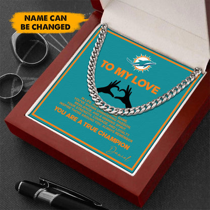 NFL Men Necklace Full Luxury Box Gifts Custom Any Name Gift For Fans