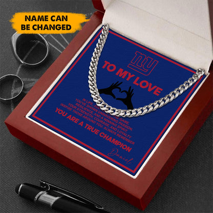 NFL Men Necklace Full Luxury Box Gifts Custom Any Name Gift For Fans