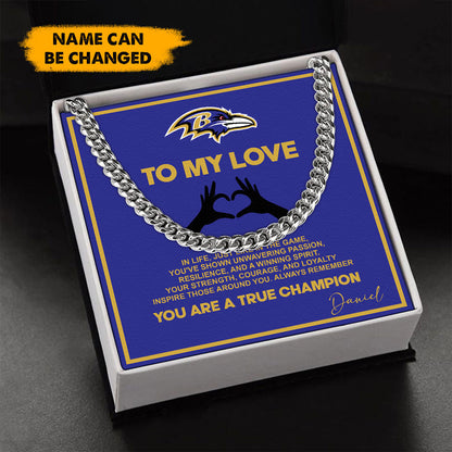 NFL Men Necklace Full Luxury Box Gifts Custom Any Name Gift For Fans