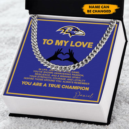 NFL Men Necklace Full Luxury Box Gifts Custom Any Name Gift For Fans