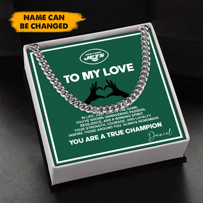 NFL Men Necklace Full Luxury Box Gifts Custom Any Name Gift For Fans