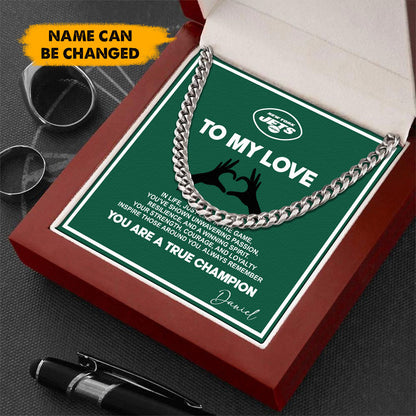 NFL Men Necklace Full Luxury Box Gifts Custom Any Name Gift For Fans