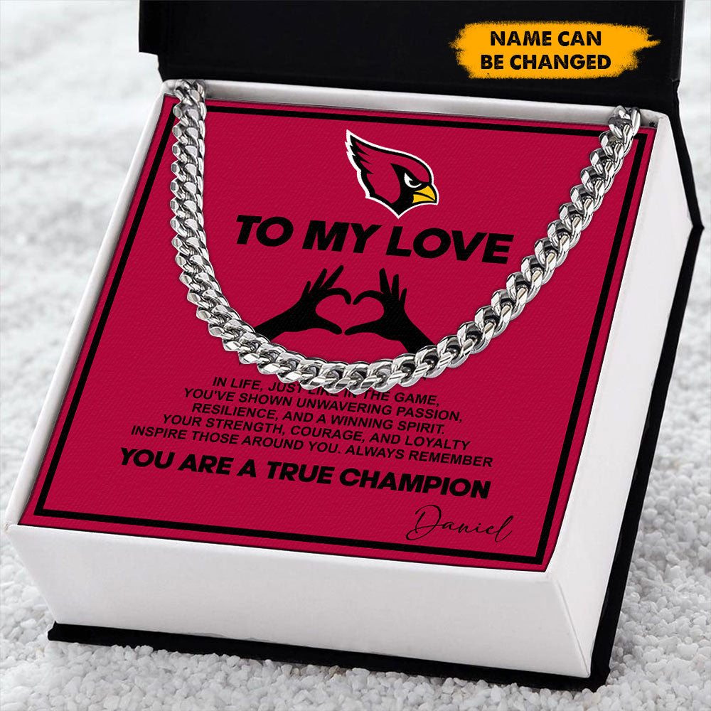 NFL Men Necklace Full Luxury Box Gifts Custom Any Name Gift For Fans