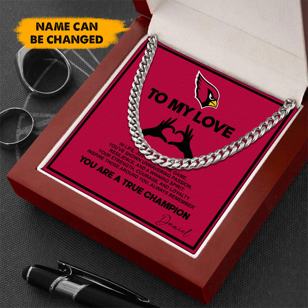 NFL Men Necklace Full Luxury Box Gifts Custom Any Name Gift For Fans