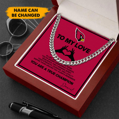 NFL Men Necklace Full Luxury Box Gifts Custom Any Name Gift For Fans