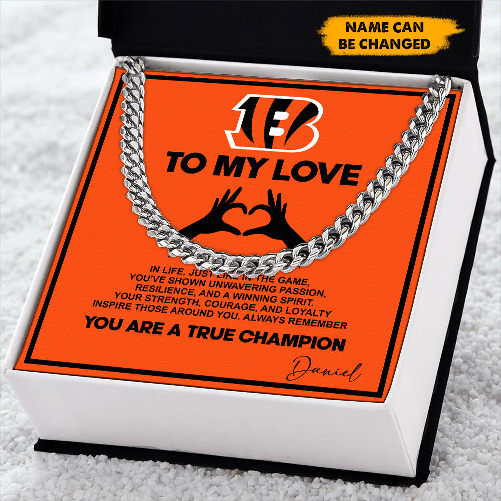 NFL Men Necklace Full Luxury Box Gifts Custom Any Name Gift For Fans