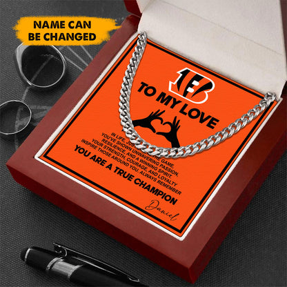 NFL Men Necklace Full Luxury Box Gifts Custom Any Name Gift For Fans