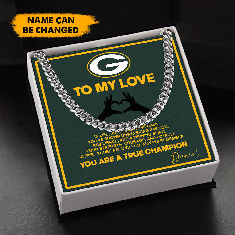 NFL Men Necklace Full Luxury Box Gifts Custom Any Name Gift For Fans
