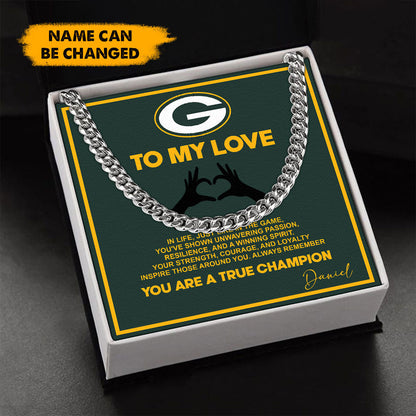 NFL Men Necklace Full Luxury Box Gifts Custom Any Name Gift For Fans