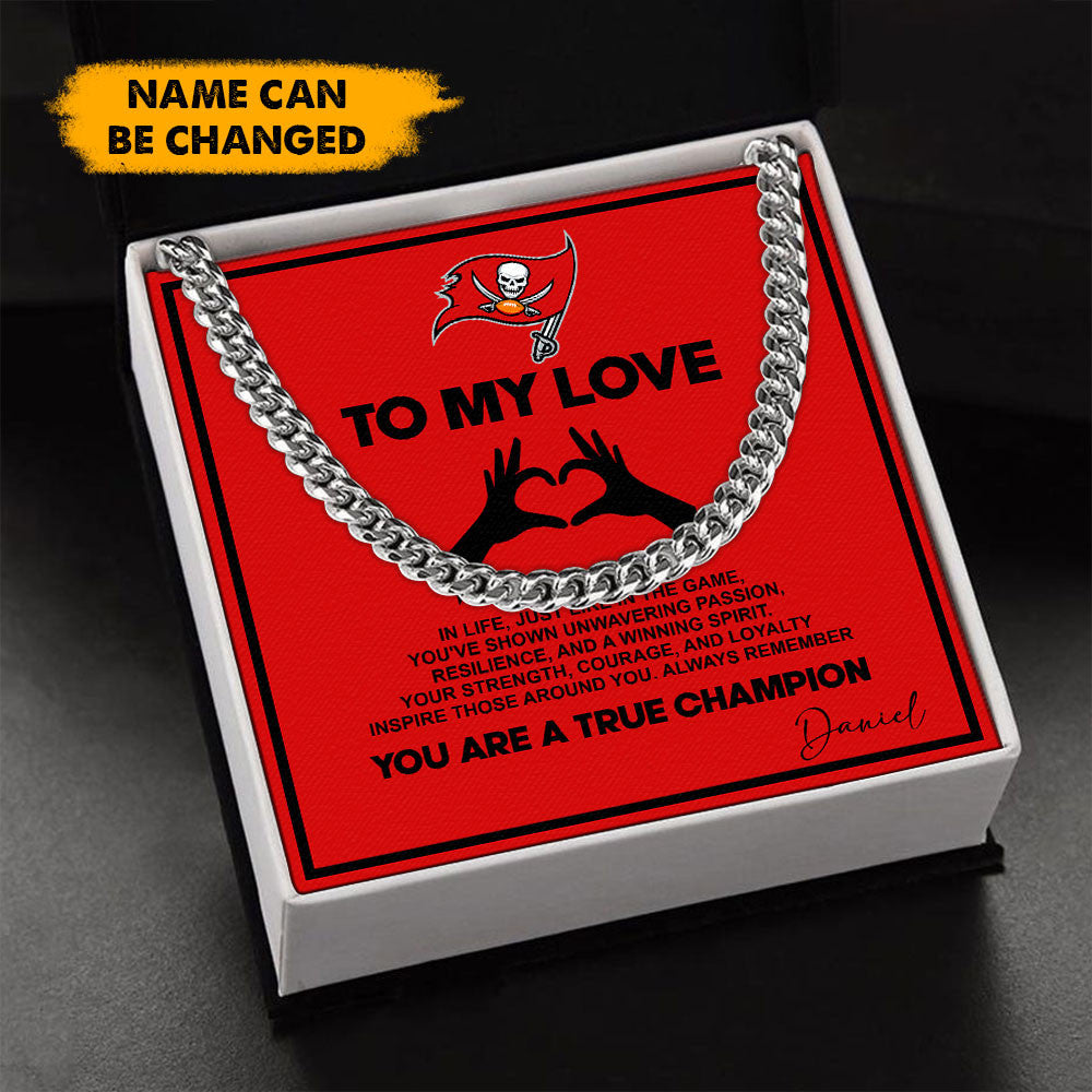 NFL Men Necklace Full Luxury Box Gifts Custom Any Name Gift For Fans