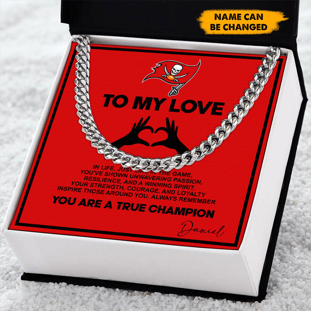 NFL Men Necklace Full Luxury Box Gifts Custom Any Name Gift For Fans