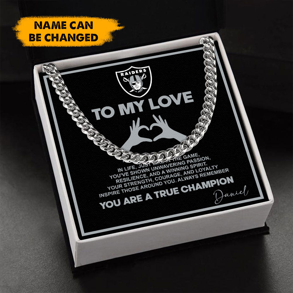 NFL Men Necklace Full Luxury Box Gifts Custom Any Name Gift For Fans