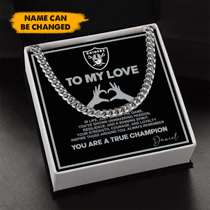 NFL Men Necklace Full Luxury Box Gifts Custom Any Name Gift For Fans
